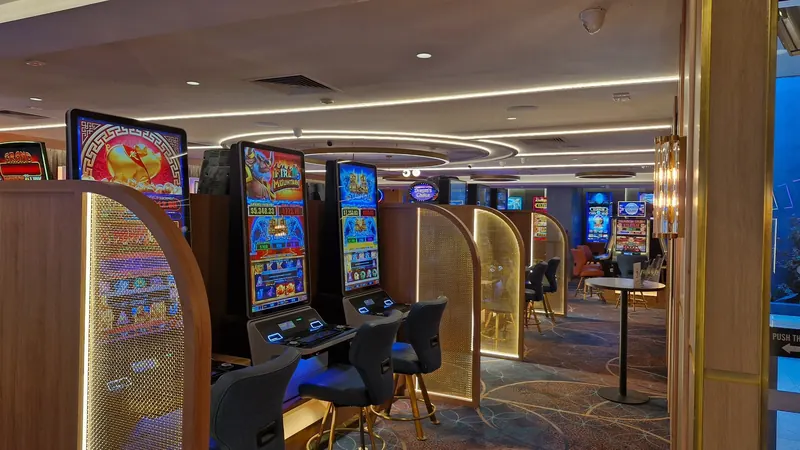 The refurbished Rosstown Hotel gaming floor.